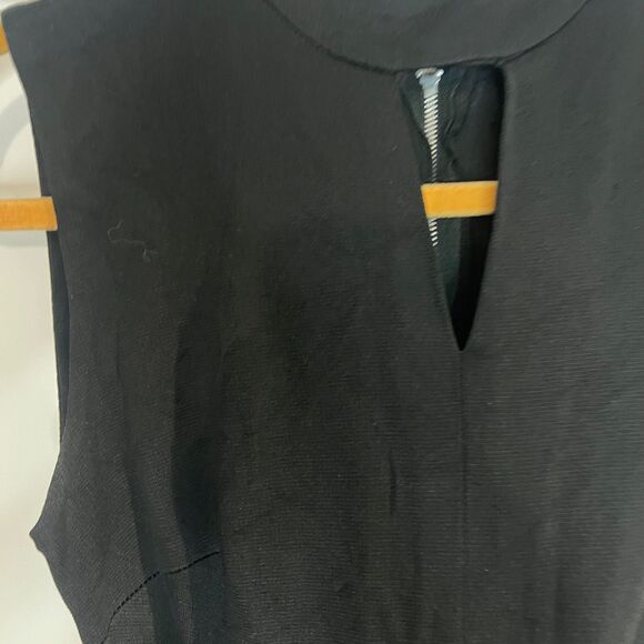 VTG Early 60s Mod Mini Dress Black Keyhole Purple Flower Print Swirl Skirt Belt - Picture 8 of 16